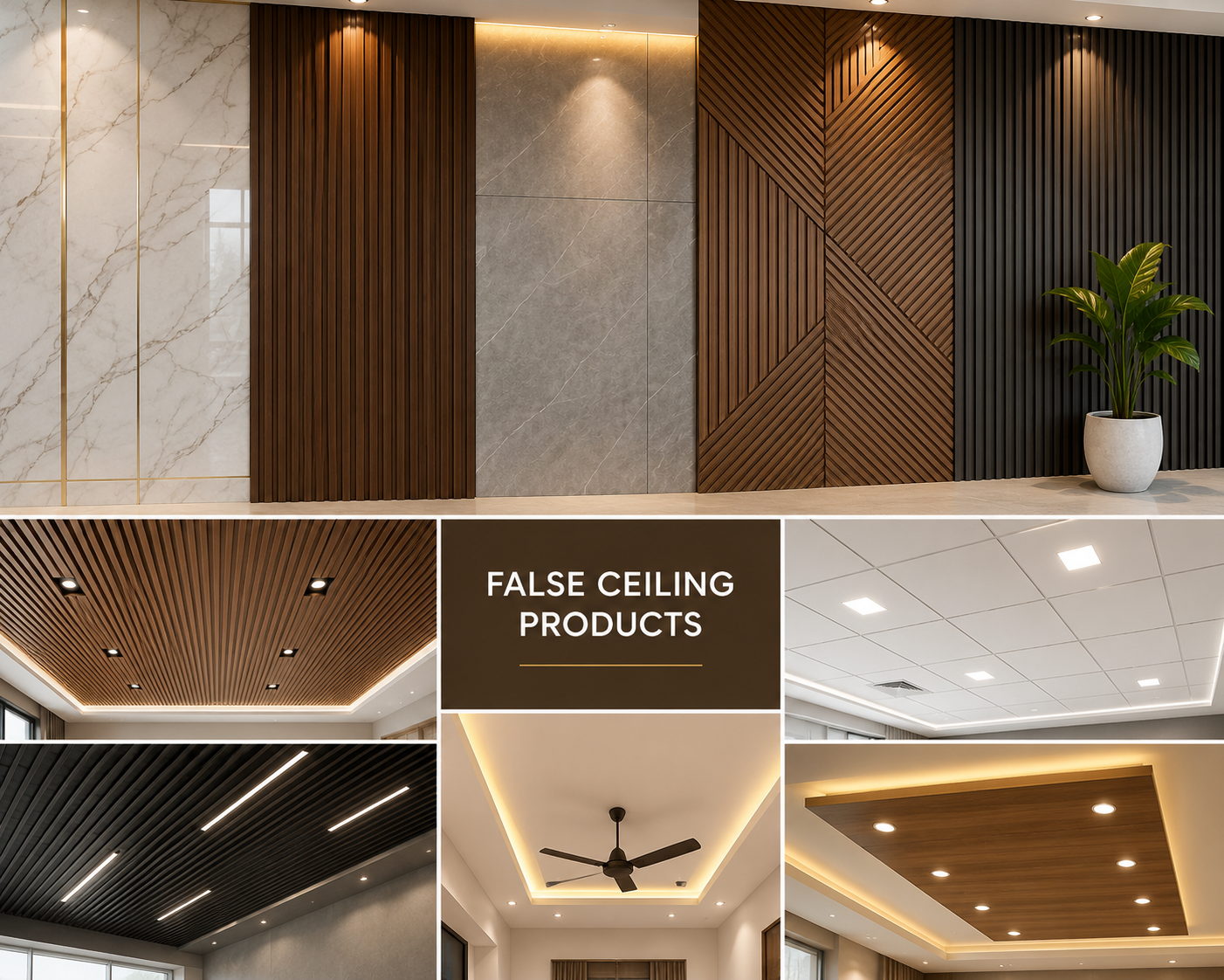 Wall paneling & False Ceiling Product supply